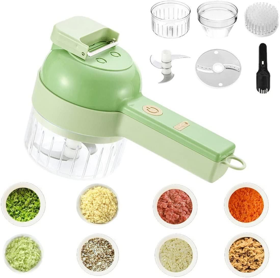 4 in 1 Portable Electric Vegetable Cutter Set - Cartzy 