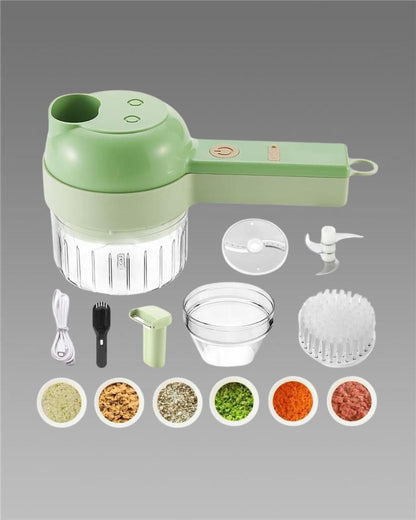 4 in 1 Portable Electric Vegetable Cutter Set - Cartzy 